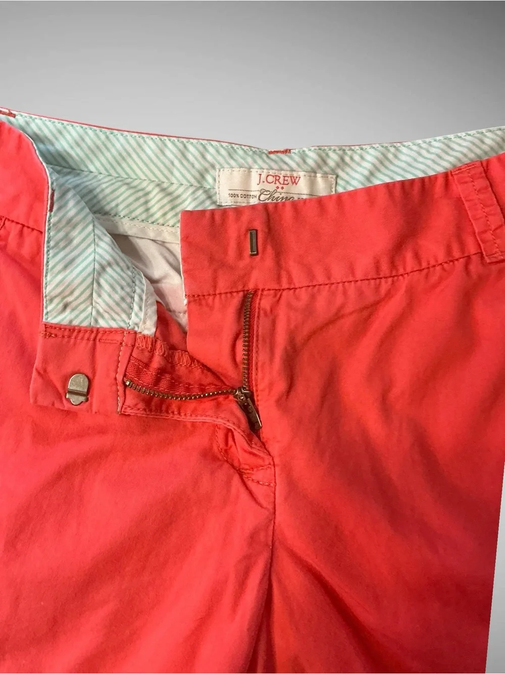 J.Crew Broken-In Chino Coral Cotton Shorts Women’s Size 6